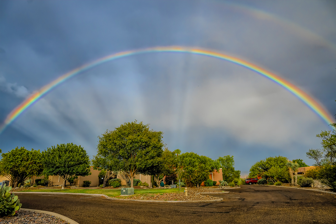A Late Afternoon Rainbow In Tanuri Ridge | Becoming is Superior to Being